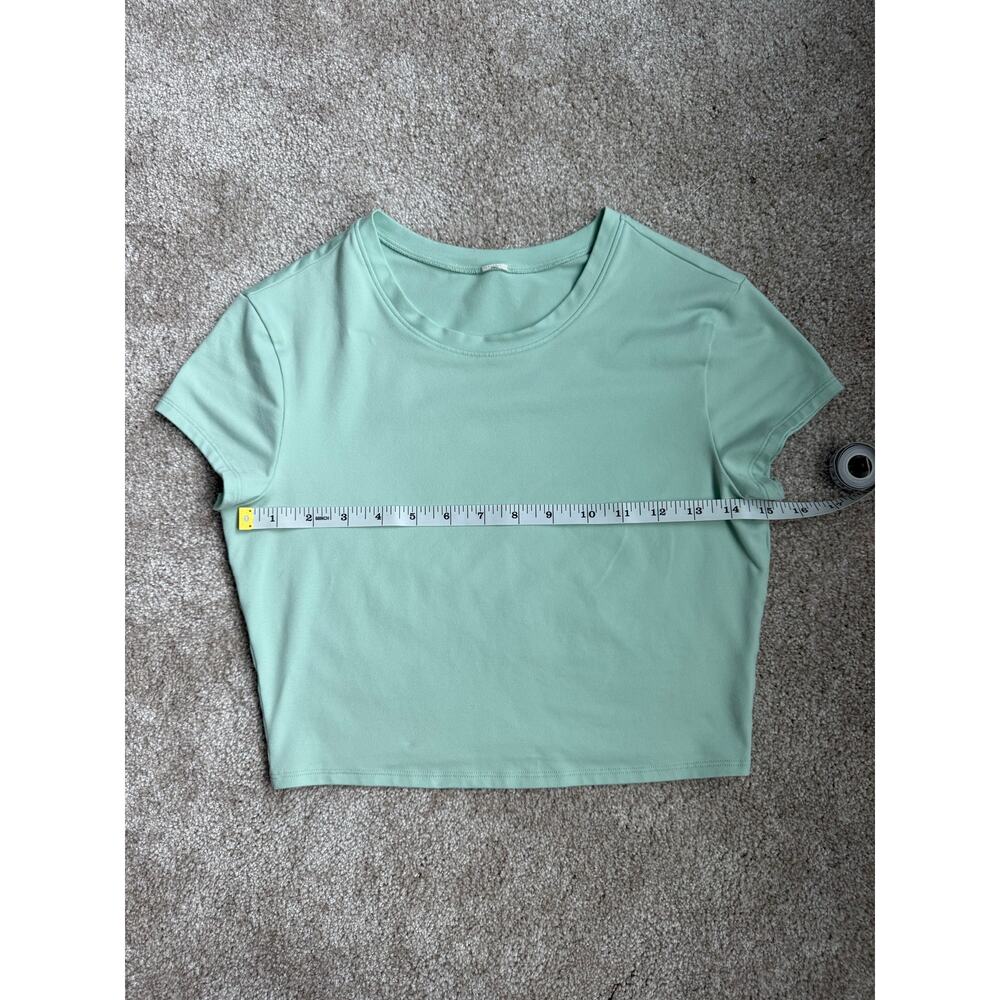 ALO Yoga Alosoft Crop Finesse Short Sleeve Top M - Picture 5 of 6